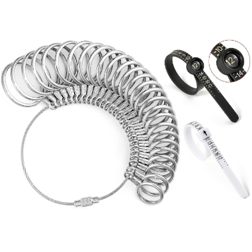 Metal Ring Sizer Set - Clear Case